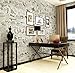 Teemall 17x118 Inch Self Adhesive PVC Vintage Newspaper Vinyl Shelf Drawer Liner Home Decor Newspaper