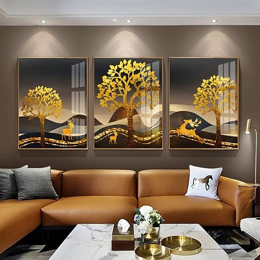 Conjunto De Decoracion De Arte De Murales Pared De Lona Moderna De