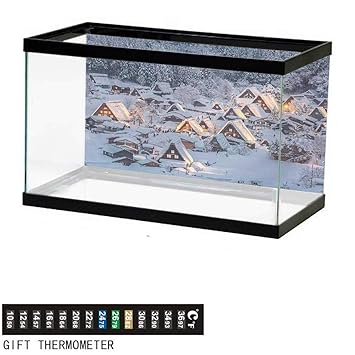 Amazon Com Wwwhsl Aquarium Background Winter Asian Shirakawago