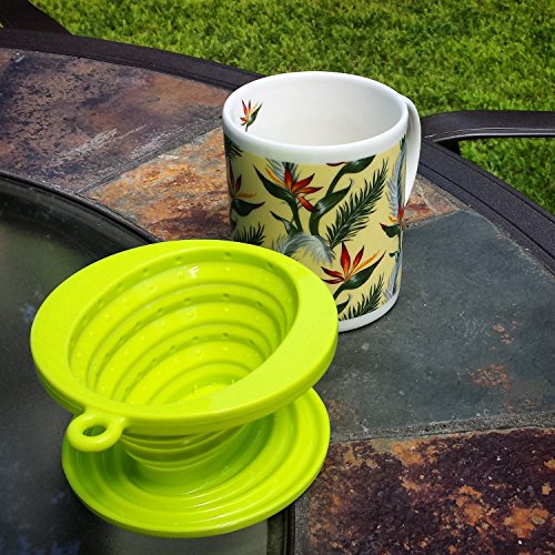 2Pack Silicone Collapsible Single Cup Coffee Maker Cone Filter