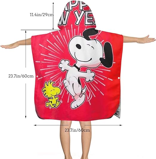 snoopy hooded towel