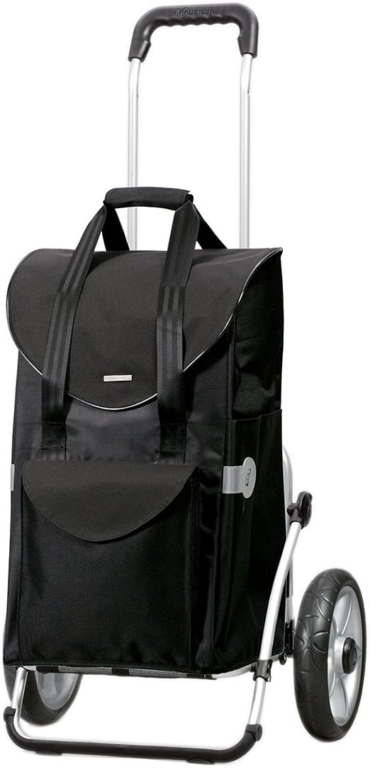 Andersen Shopping trolley Royal with bag Senta black, Volume 49L