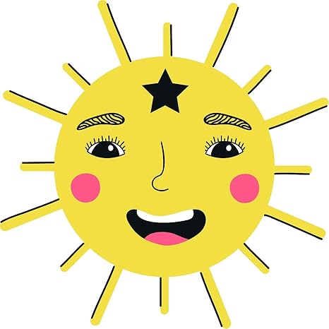 Bw Mag Iman De Vinilo Con Dibujos Animados De Kawaii Sky Elements