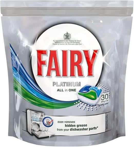 Fairy Platinum All in One Dishwasher Tablets Original (30