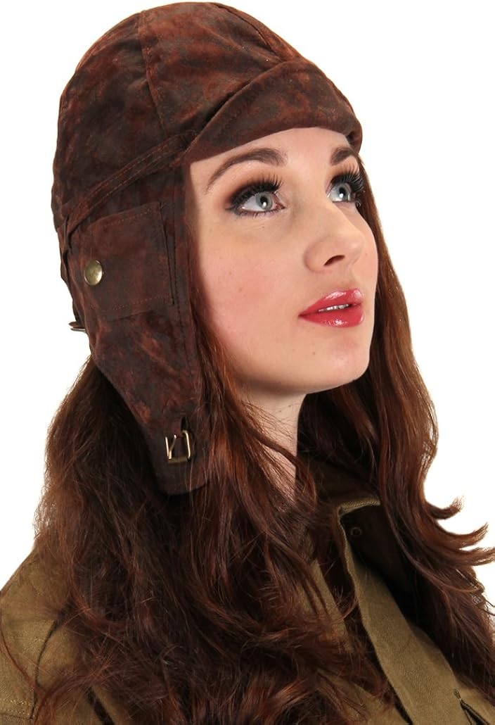 Aviator Costume Steampunk Helmet Hat for Men & Women: Clothing