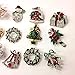Set of 12 Vintage Christmas Brooch Lot/Holiday Brooch/Christmas Tree/Snowman/Xmas Pin Lot/Party Favor/Rhinestone Christmas