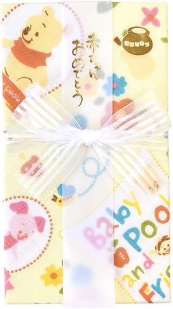 Amazon ご祝儀袋 ガーゼ ハンカチ 金封 Disney ディズニー 日本製 お祝 出産祝い 布製 綿 柔らか 赤ちゃん ベビー カラフル かわいい キャラクター プレゼント ギフト 祝儀袋 文房具 オフィス用品