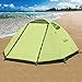 Campla Camping Tent 2 Person 3-4 Season Backpacking Tent Waterproof Lightweight Outdoor Shelter Recreation Tent with LED for Hiking Mountaineering Travel Family