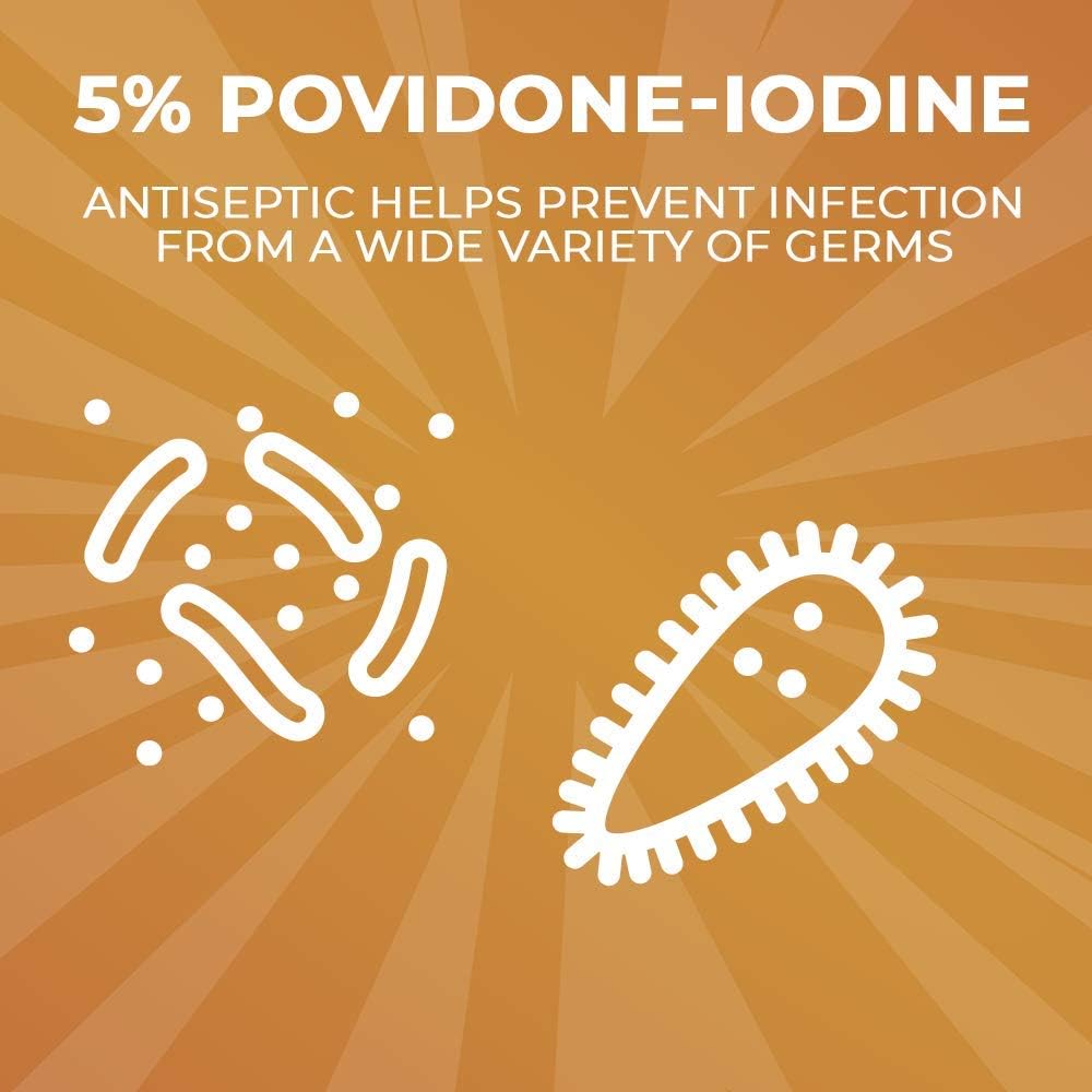 Betadine First Aid Spray 3 oz Povidone Iodine Antiseptic with No-Sting Promise (Packaging May Vary): Health & Personal Care