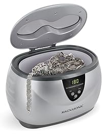 Magnasonic Professional Ultrasonic Jewelry Cleaner with Digital Timer for Eyeglasses, Rings, Coins (MGUC500)