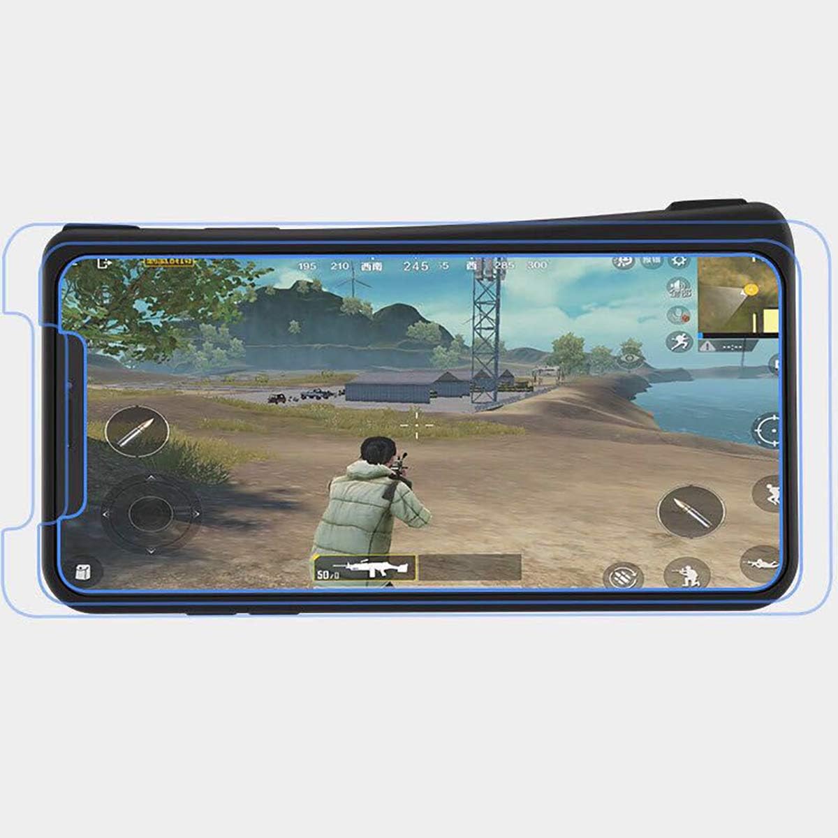 Amazon Co Jp Zcogo 携帯電話ケース ゲームコントローラー Pubg用 L1r1 ゲーム トリガー 超薄型 携帯電話ケース Iphone用 Iphone Xs X おもちゃ