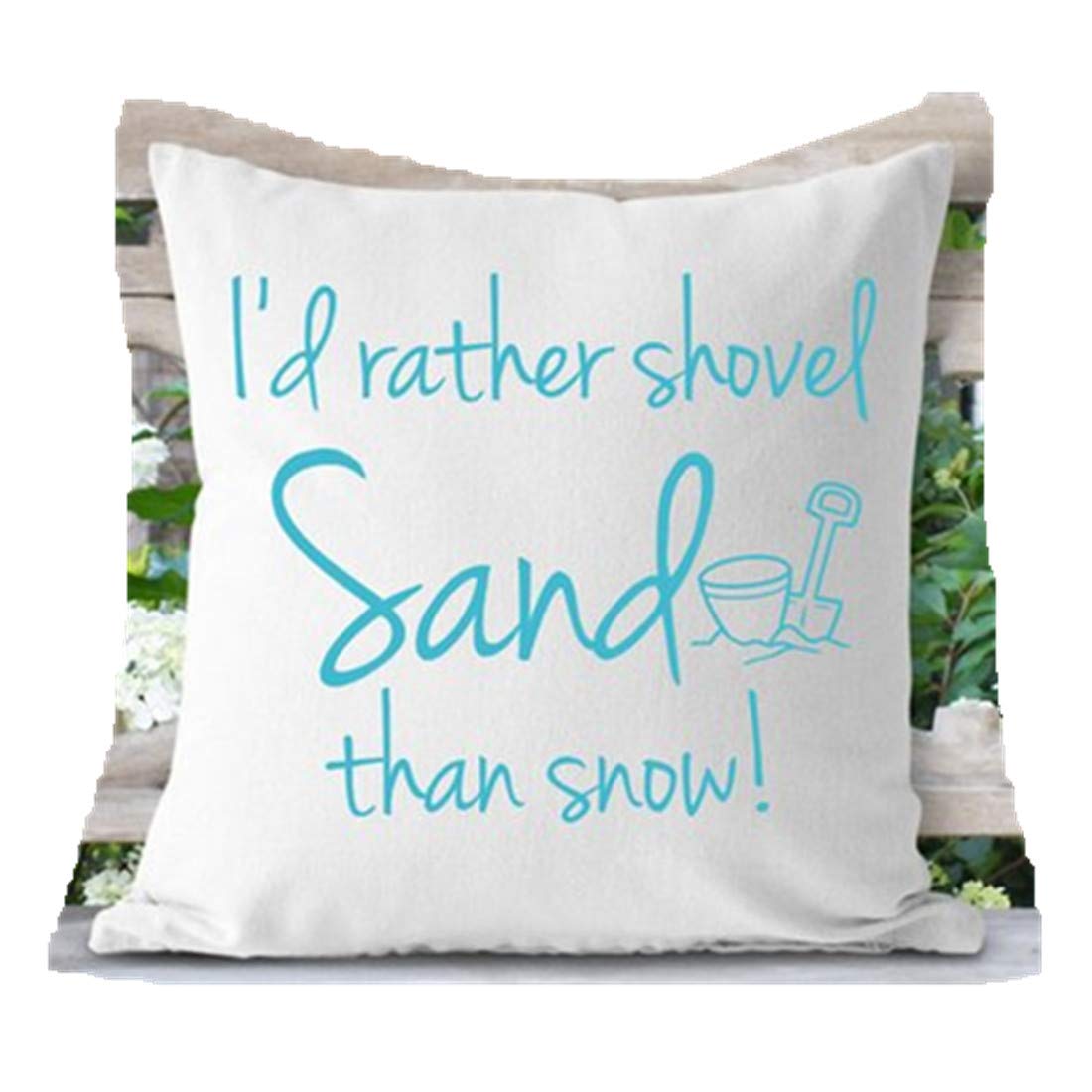 Amazon Com Whitexzzx Shovel Sand Than Snow Beach Pillow Beach