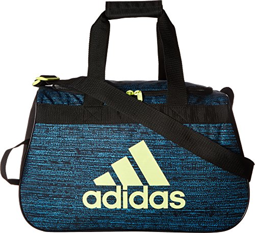 adidas Women's Diablo small duffel Bag, Bright Cyan Subdued/Black/Frozen Yellow, One Size
