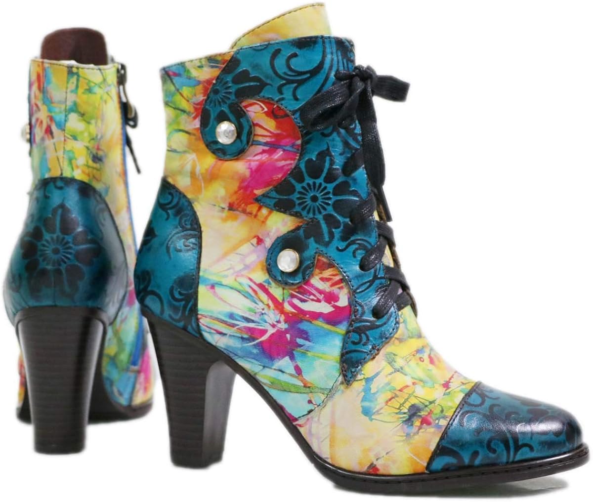 bohemian splicing boots