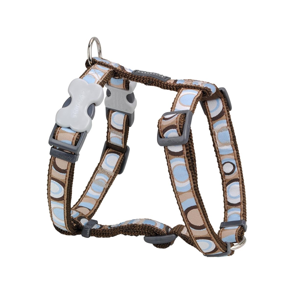 Red Dingo Circadelic Brown dog harness – cm 15 mm