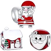 ARVALILS Christmas Charm 925 Sterling Silver Charms Sets fits Bracelets and Necklace Pendant Bead Charms Jewelry for Women Family Friends