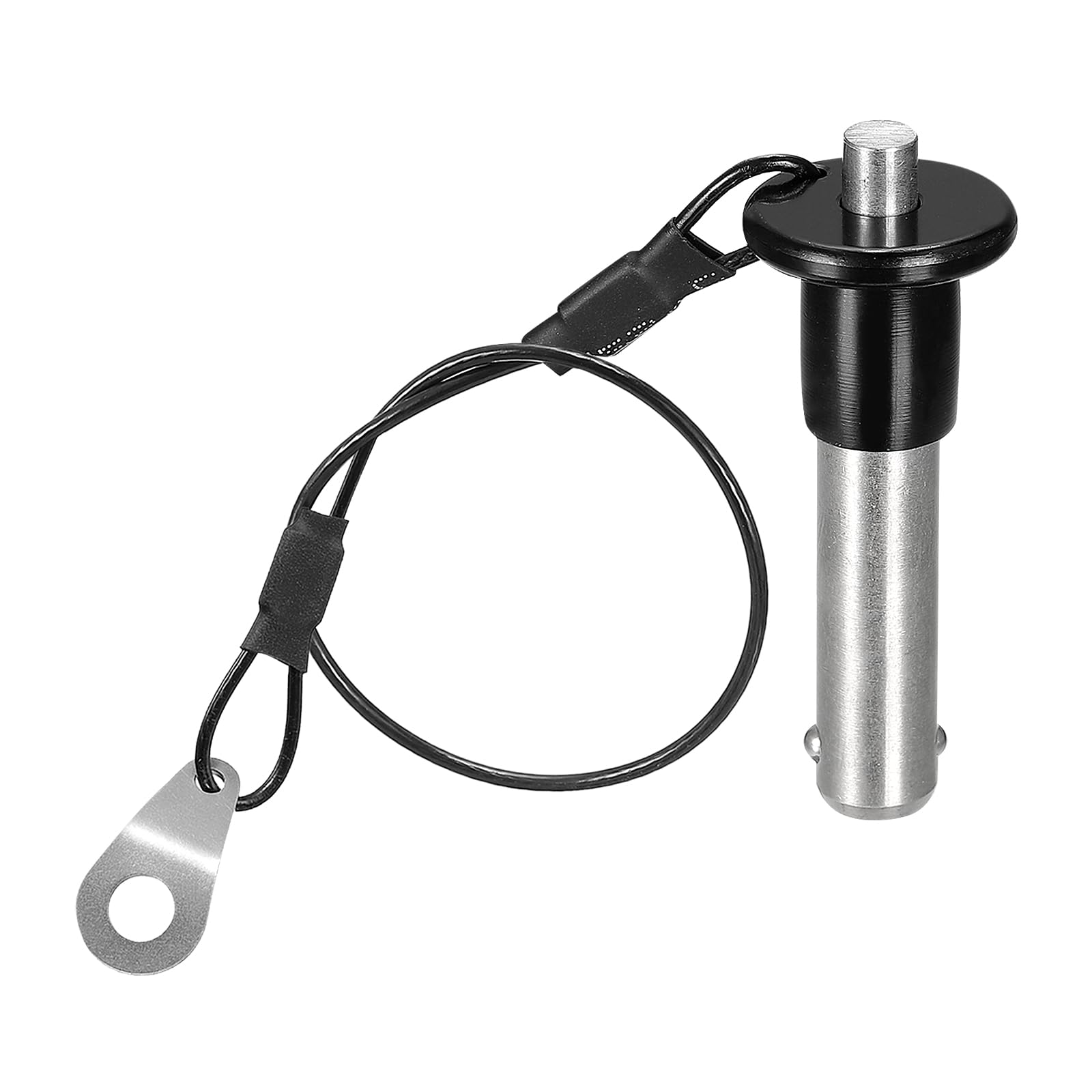 DTGN 10mmx25mm(DxL) Quick Release Pin - Good for Quickly Connecting Hooking Up Components - 304 Stainless Steel Grip Push-Button Ball Locking Pins with Wire - Silver