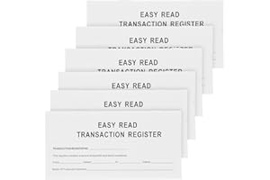 Checkbook Register 6 Personal Transaction Ledger Books for Easy Record Keeping and Bank Transactions Management 6.02 * 3.03 *