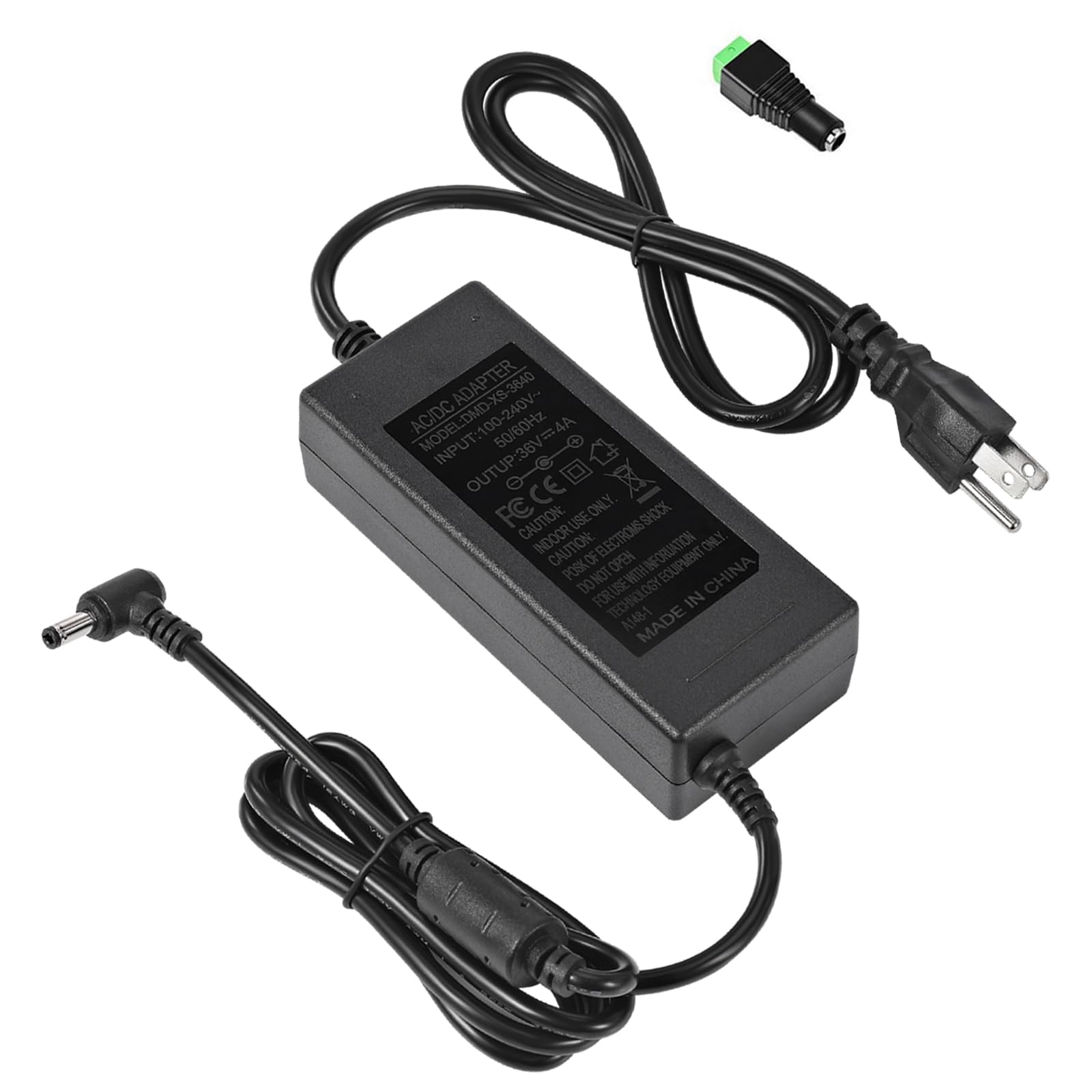 View 1 of ***SIMILAR ITEM*** 36V 4A Power Supply Adapter 100-240V AC to DC 144W Power Transformer 5.5mm x 2.5mm/2.1mm DC Output Jack 36V Volt AC Power Supply for LED Lights LED Driver CCTV Security System Inkjet Printer