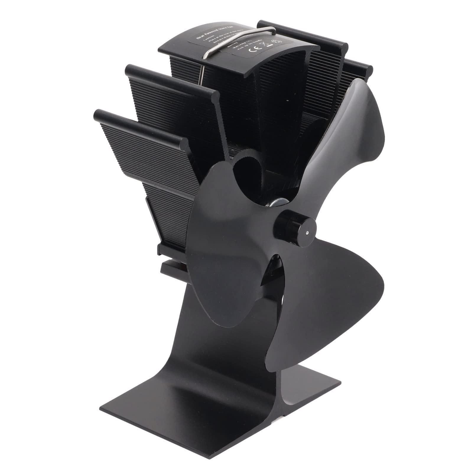 Leapiture Wood Stove Fan Heat Powered 3 Blade Silent High Temperature Resistance Fireplace Stove Fan for Wood Burner Log Burner Home Winter