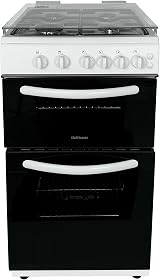 Igenix Statesman GTL50W Double Oven Gas Cooker 50cm White with Glass Lid view 5