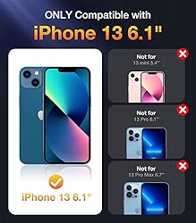 Diaclara Designed for iPhone 13 Case, Full Body