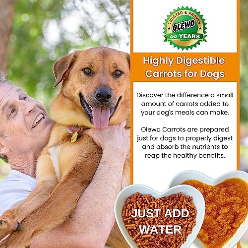 Olewo Original Carrots for Dogs Fiber for Dogs Keep Poop Firm