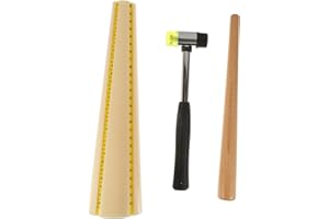MOKKHNB Adjustable Jewelry Hammer Kit with Mallet and Mandrel Stick for Ring and Bracelet Repair