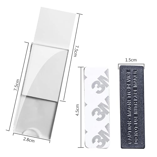 DiplomaArts.net 10-Pack Magnetic Name Tag Attachments – Small Magnets With Adhesive Backing, Made In USA