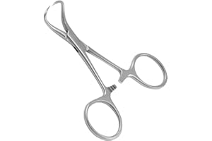 Backhaus Towel Clamps 3.5" Stainless Steel Locking Forceps with Inward Pointed Tips