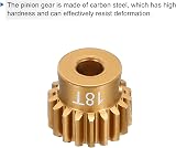 sourcing map 5Pcs 48DP Pinion Gear 3.175mm Shaft 16T-20T Aluminum for 1/10 RC view 4