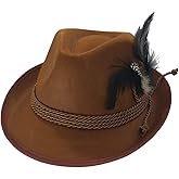 Nicky Bigs Novelties Deluxe Oktoberfest Alpine Hat Adults German Tyrolean Fedora Bavarian Yodeler Costume Adjustable Size