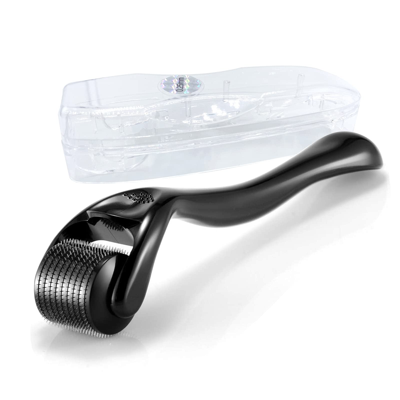 Derma Roller Kit for Beard Growth- Hair Growth 0.25mm Microneedle Roller Microdermabrasion 540 Titanium Micro Needles Skin Roller