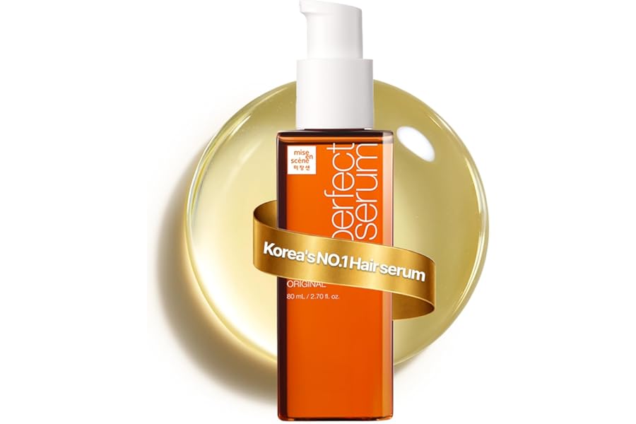 Mise En Scene Perfect Serum Original - Heat Protectant Hair Oil for Frizzy & Dry | Argan Oil | Visibly Smooths & Softens | Ad