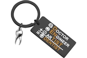 WSNANG Funny Dentist Keychain Dental Hygienist Gift Dentistry Jewelry Orthodontist Gifts for Dental Graduation Gifts