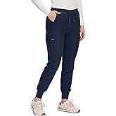 COZYFIT Scrub Pants for Women - Cargo Pants Scrubs with 7 Pockets,Soft Stretch