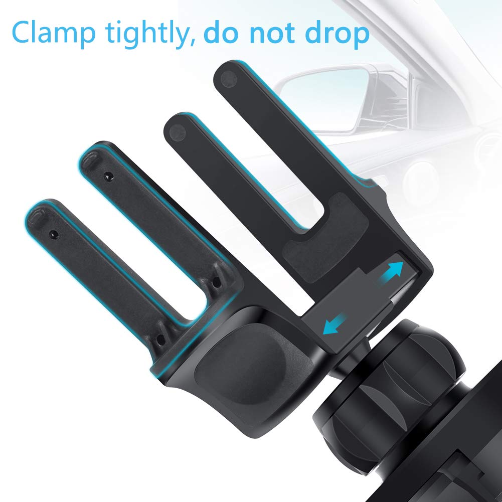 Kaome Handyhalterung für Runde lüftungen Mercedes Benz Handyhalterung Auto Lüftung Einhandbedienung Kratzschutz KFZ Handy Halterung für iPhone Samsung Galaxy Huawei 2