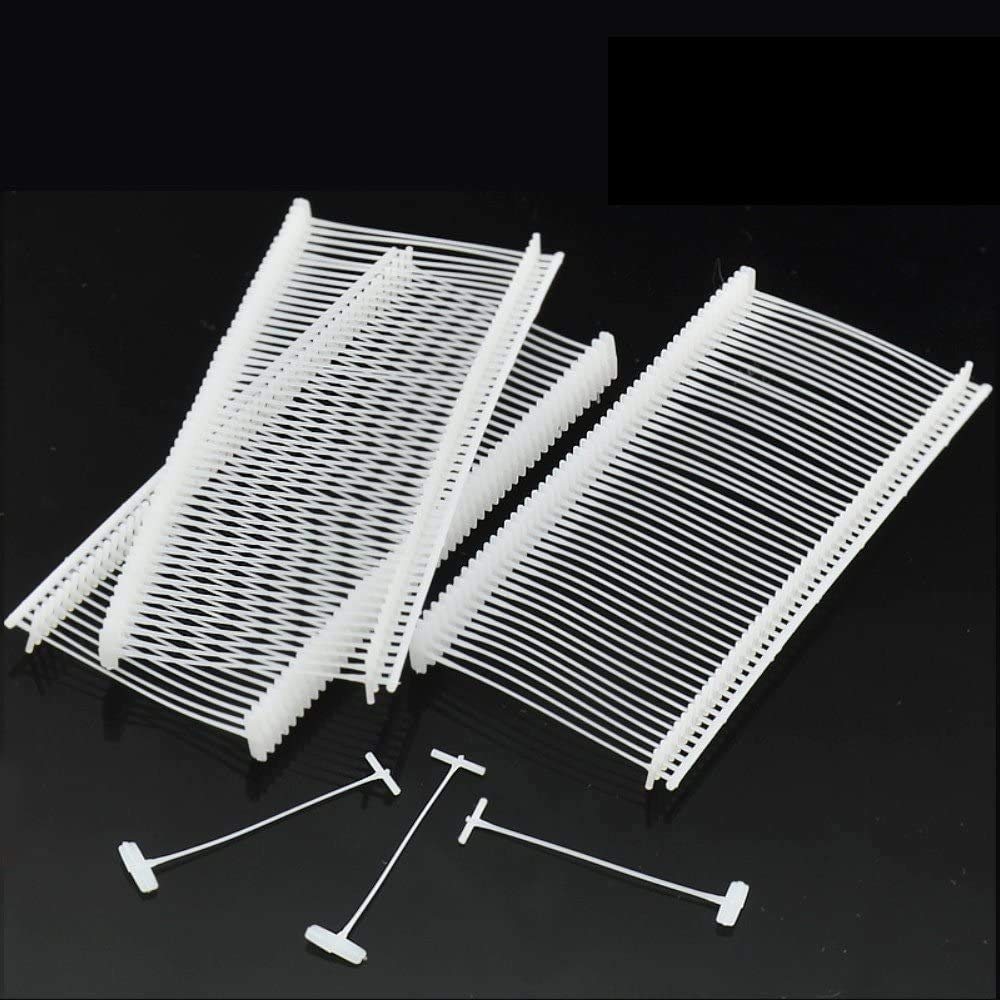 JZK 5000x 50mm Length White Kimble barbs tag Gun attachements Price Label pins Clothes tag Fastener for Tagging Gun