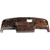 Buggies Unlimited EZGO TXT Golf Cart Woodgrain Dash Cover Assembly with Locking Doors | Compatible with TXT (94-13) &amp; Medalist (94-96) Models