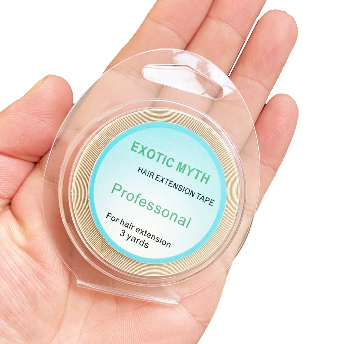 More than 3 months hold time Double Sided Hair Extension Tape hair tape (8mmx3yards, White)