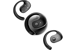 Xmenha Out of Ear Open Ear Headphones Outside The Ear Wireless Ear Hanging Bluetooth Headset Ows Over The Ear Open Ear Buds Earbuds Outside The Ear Headphones Bone Air Conduction Earbuds Black