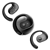 Xmenha Over The Ear Earbuds Open Ear Buds Headphones Over Ear Air Bone Conduction Earbuds Earphones Bone Conducting Air Bone Conduction Headphones Bluetooth Over-Ear Black