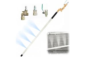 ACMEFUN Saker Radiator Cleaner Wand,22 Inch Extended Reach – High-Pressure 150 PSI Air & Water Spray,Multi-Nozzle Head,Anti-Rust Metal Design,Easy No-Removal Cleaning (1 Pack)