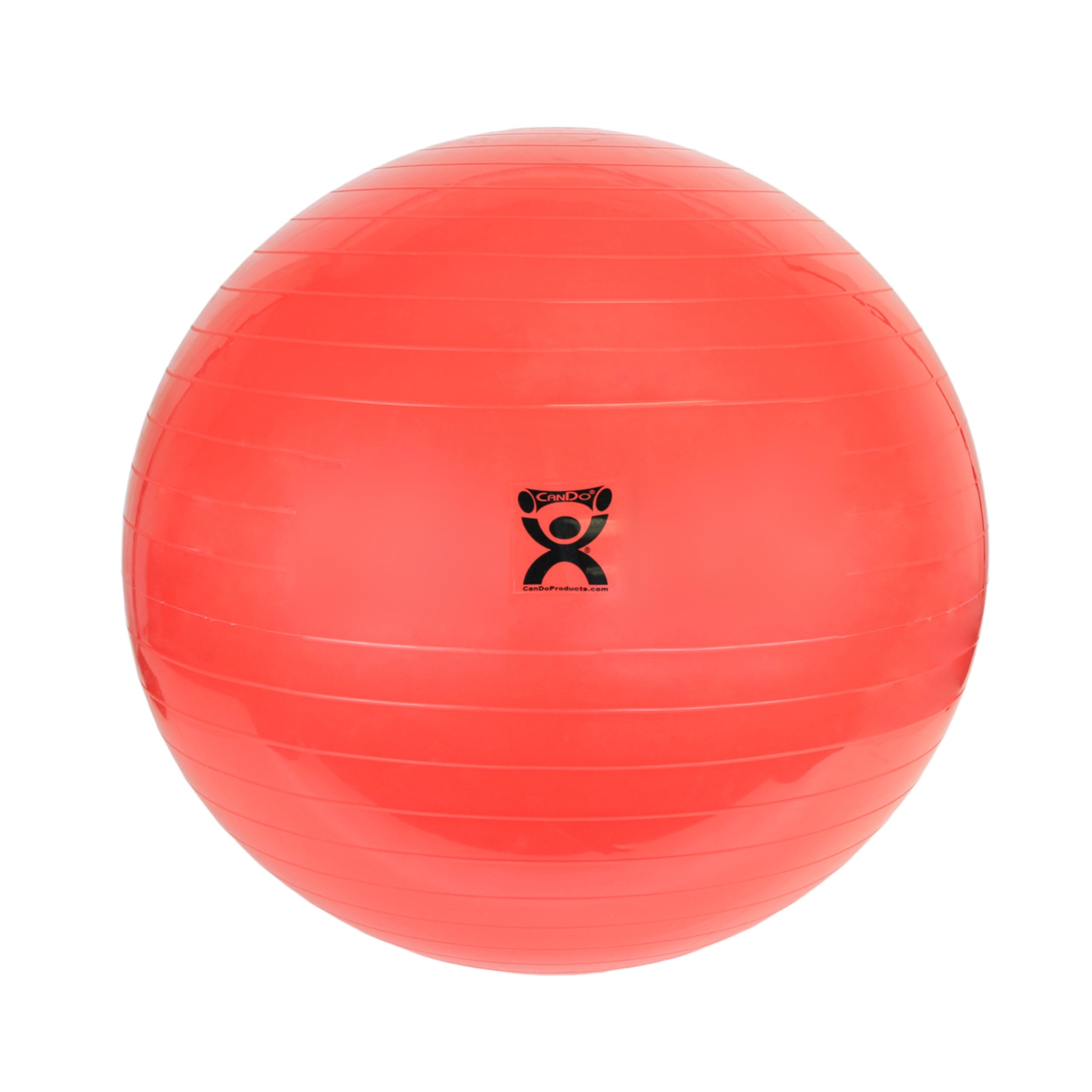CanDo Exercise Ball, non-slip, inflatable, red, 75cm