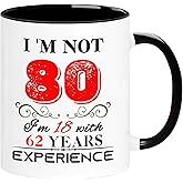 ERYUWOZA 1946 80th Birthday Mug for Women Men, Turning 80 Year Old Birthday Gifts for Mom, Dad, Wife, Husband, Grandma, Grandpa, Sister, Best Friends, Coworkers, Her, Him, 11oz Coffee Cup