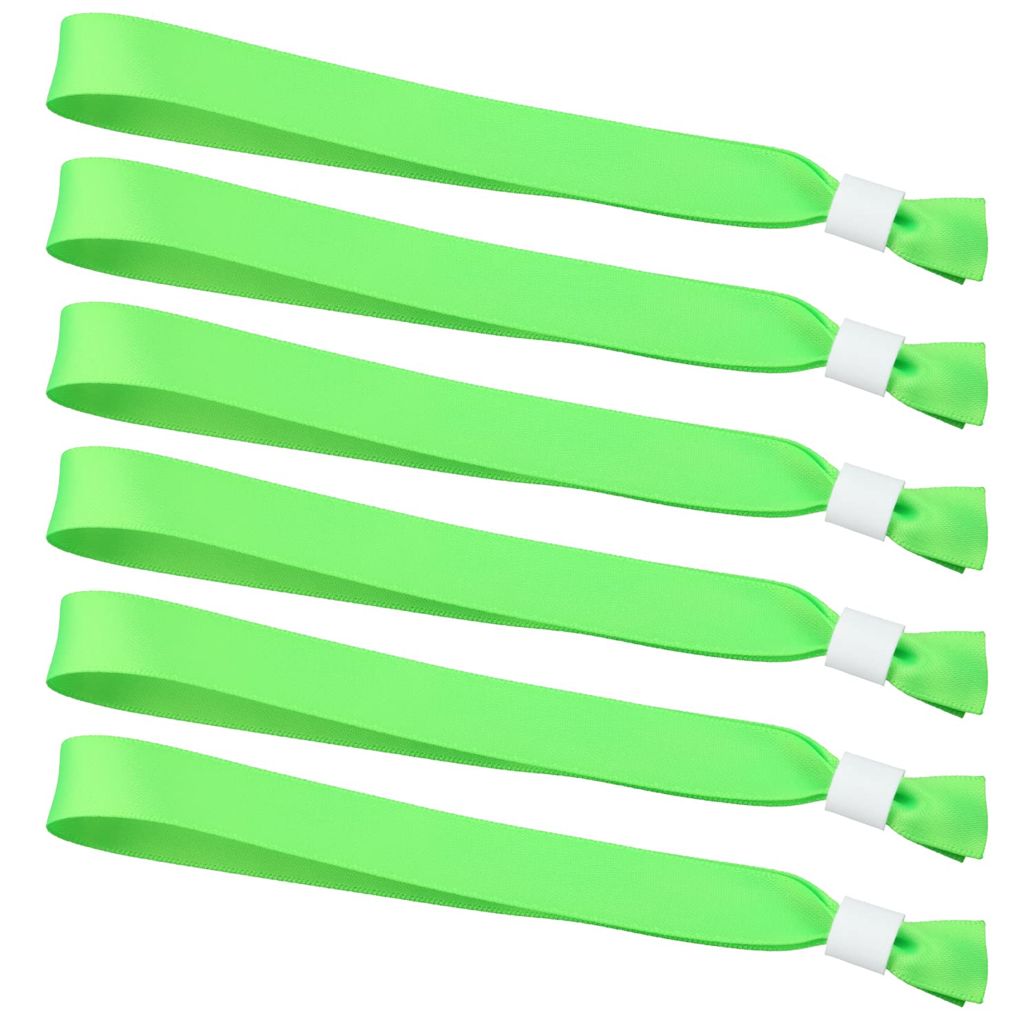 SAVITA 50PCS Cloth Event WristbandsEntrance Wristbands Disposable Wrist PartyBands Without Logo Admission Wristbands EventsBracelets Suitable for Concerts Activities Parties Contest Fluorescent Green