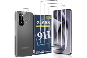 Geviaho (3+2 Pack) Galaxy S20 Screen Protector Tempered Glass,Camera Lens Protector,9H Hardness Military Grade Shatterproof, Support fingerprint unlock, for Samsung Galaxy S20-6.2 Inch