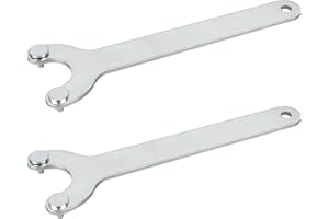BUCCILLY 49-96-7215 Spanner Wrench Fits for Milwau-kee 2680-20、2780-20、2781-20、2880-20，6117-30 Multiple models of Angle Grinders (2-Pack)