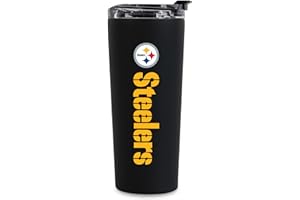 Rico Industries NFL Football 24oz Stainless Steel Tumbler with Lid and Dual Functioning Lid