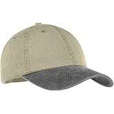 Armycrew Two Tone Low Profile Pigment Dyed Washed Cotton Adjustable Cap
